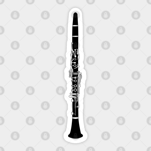 Clarinet Drawing Sticker by Barthol Graphics